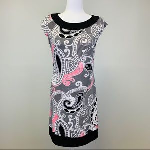 Liz Claiborne Shift Dress, Paisley Design, Size 4